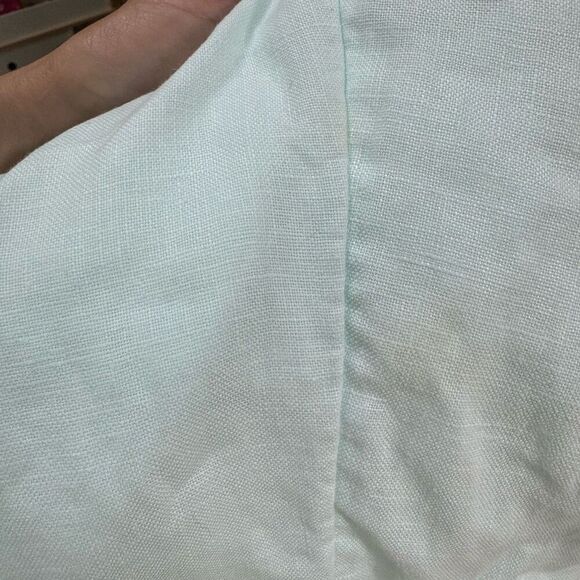 J. Jill linen blue wide leg cropped pants size LP - Picture 7 of 7